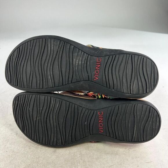 Vionic Bella II Womens Thong Sandals US 9 Tropical Flip Flop Comfort Flats Shoes - Picture 7 of 10
